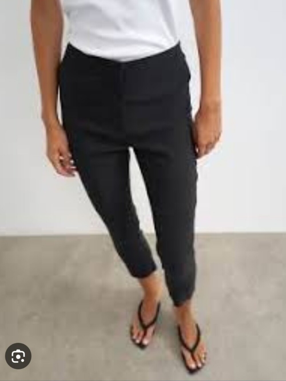 Topshop Black Women's Tailored Slim Trousers